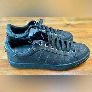 Dsquared2 | Black Glitter and Leather | Low Top Sneakers | Women’s 7.5